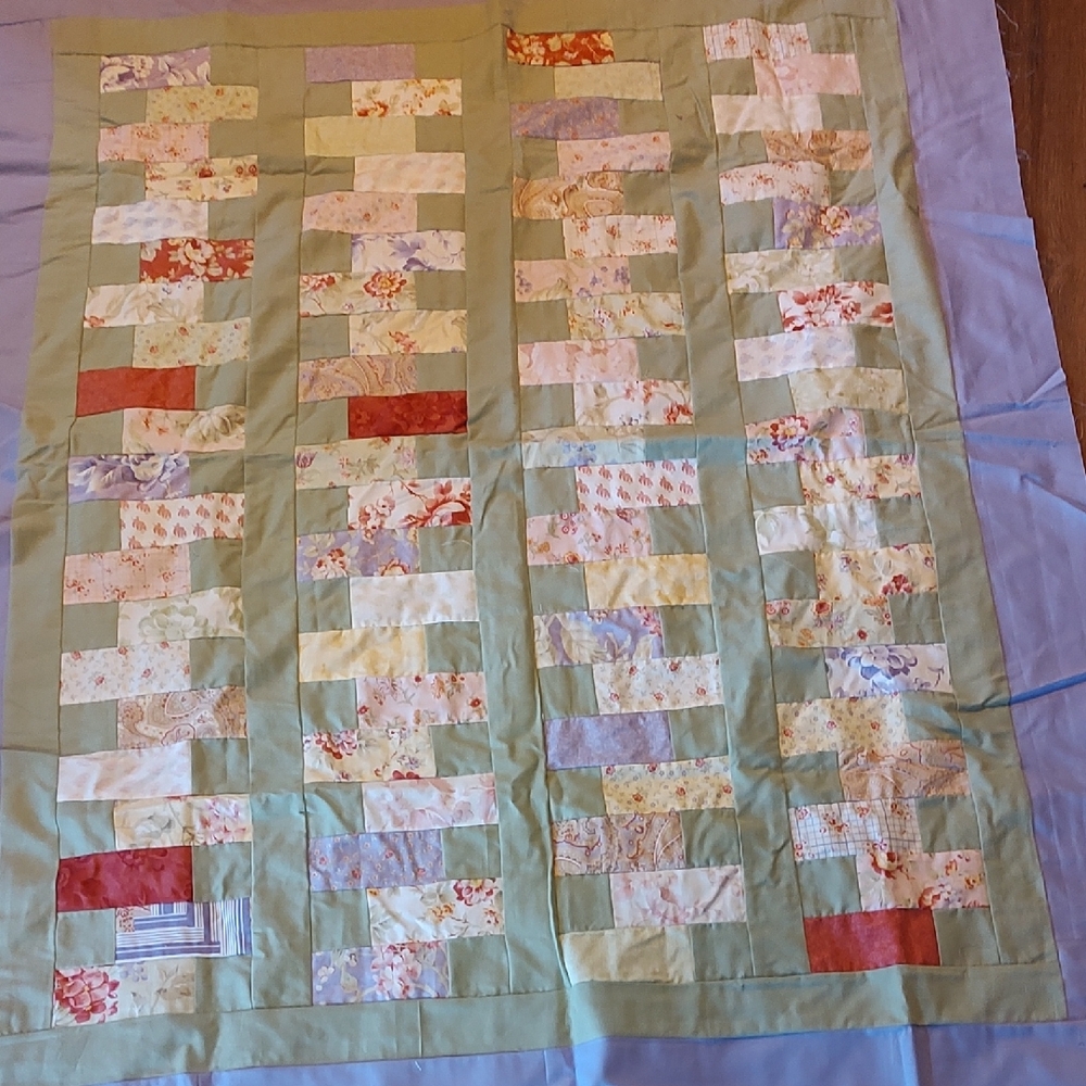 Hand Crafted Zip It Patchwork Quilt Top